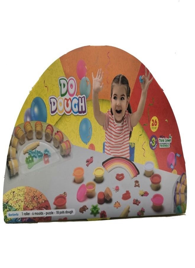 Do Dough Warm Colors Clay Set of 18 Pots