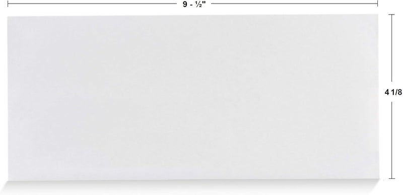 Aimoh 40#10 Security Tinted Self-Seal Envelopes - No Window, EnveGuard, Size 4-1/8 X 9-1/2 Inches - White - 24 LB - 40 Count (34140) - Image 2
