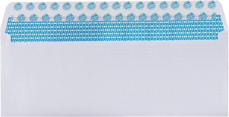Aimoh 40#10 Security Tinted Self-Seal Envelopes - No Window, EnveGuard, Size 4-1/8 X 9-1/2 Inches - White - 24 LB - 40 Count (34140) - Image 4