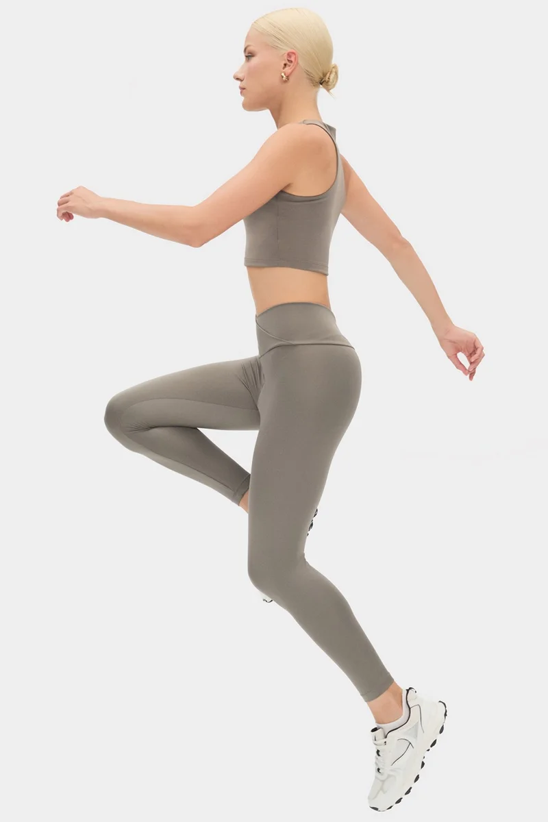 جويستار Women's Cross Waist Detailed Slimming Sports Leggings