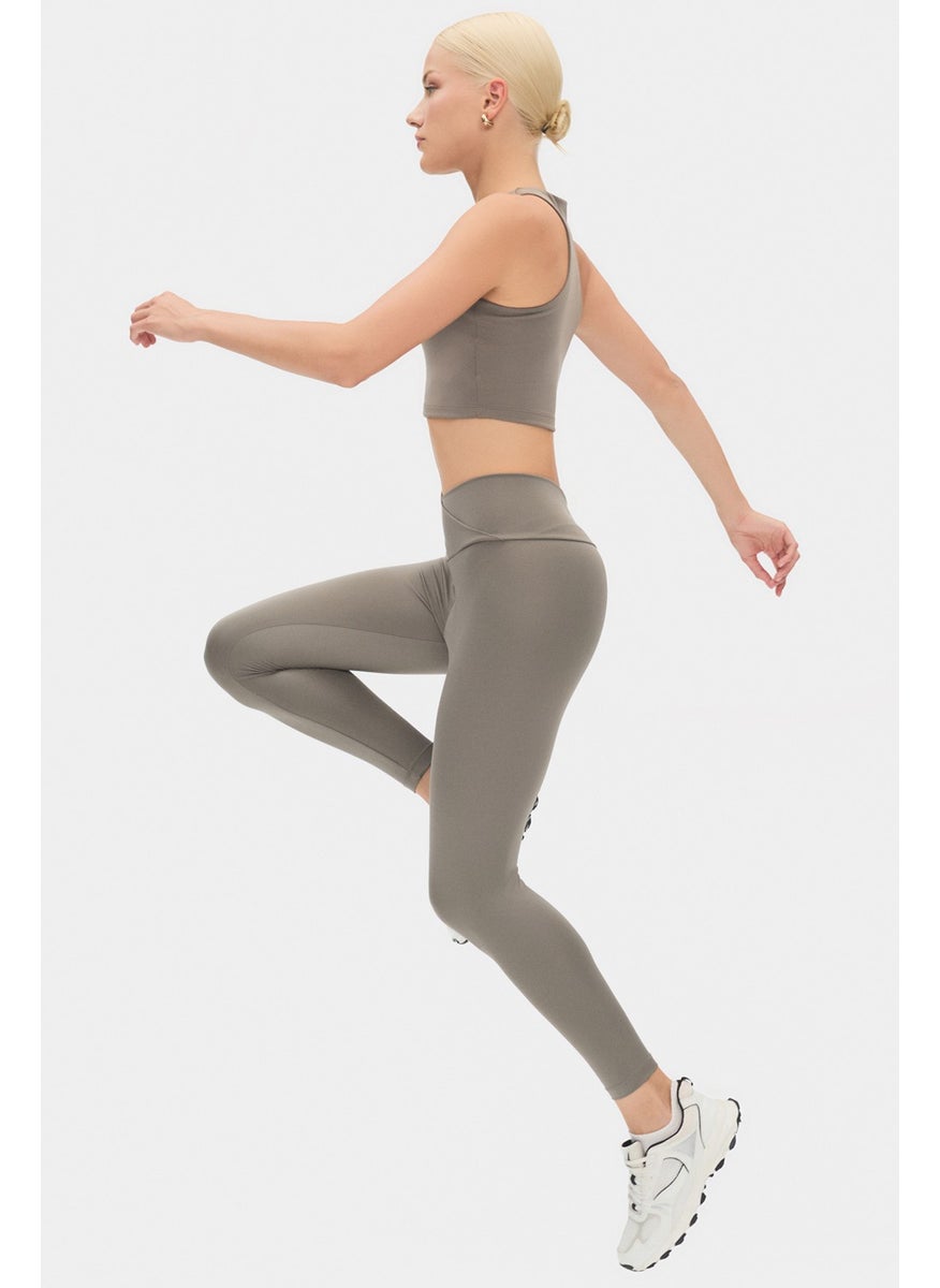 JOYSTAR - Women's Cross Waist Detailed Slimming Sports Leggings - Image 1