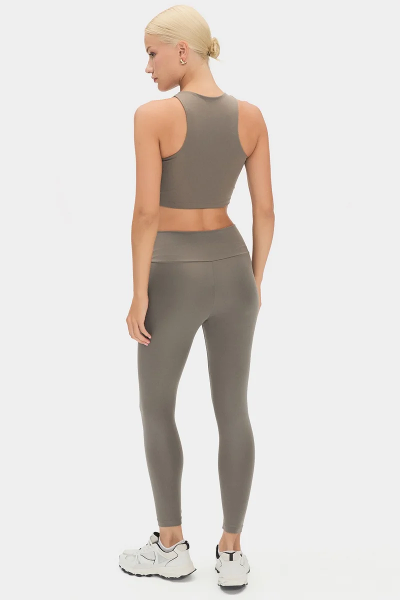 جويستار Women's Cross Waist Detailed Slimming Sports Leggings