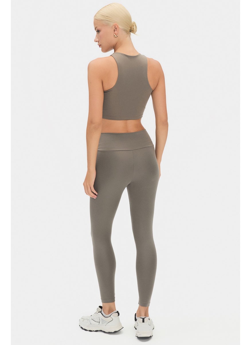 JOYSTAR - Women's Cross Waist Detailed Slimming Sports Leggings - Image 1