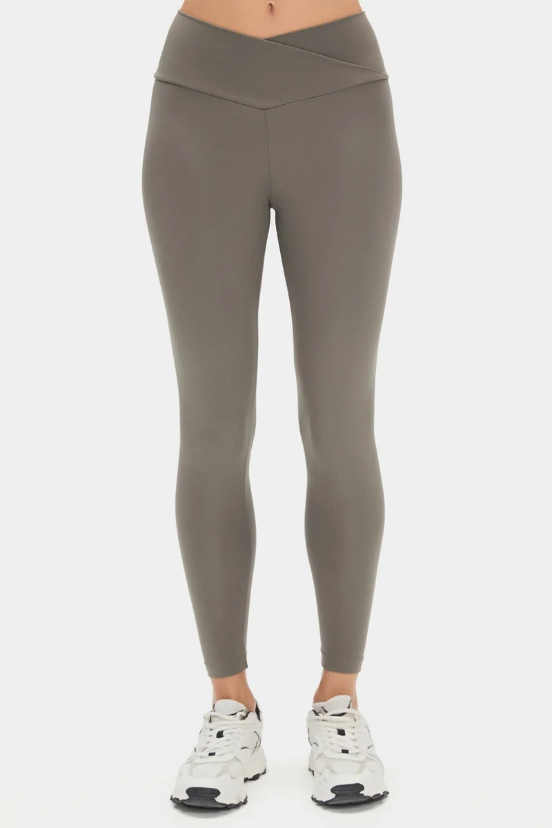 جويستار Women's Cross Waist Detailed Slimming Sports Leggings