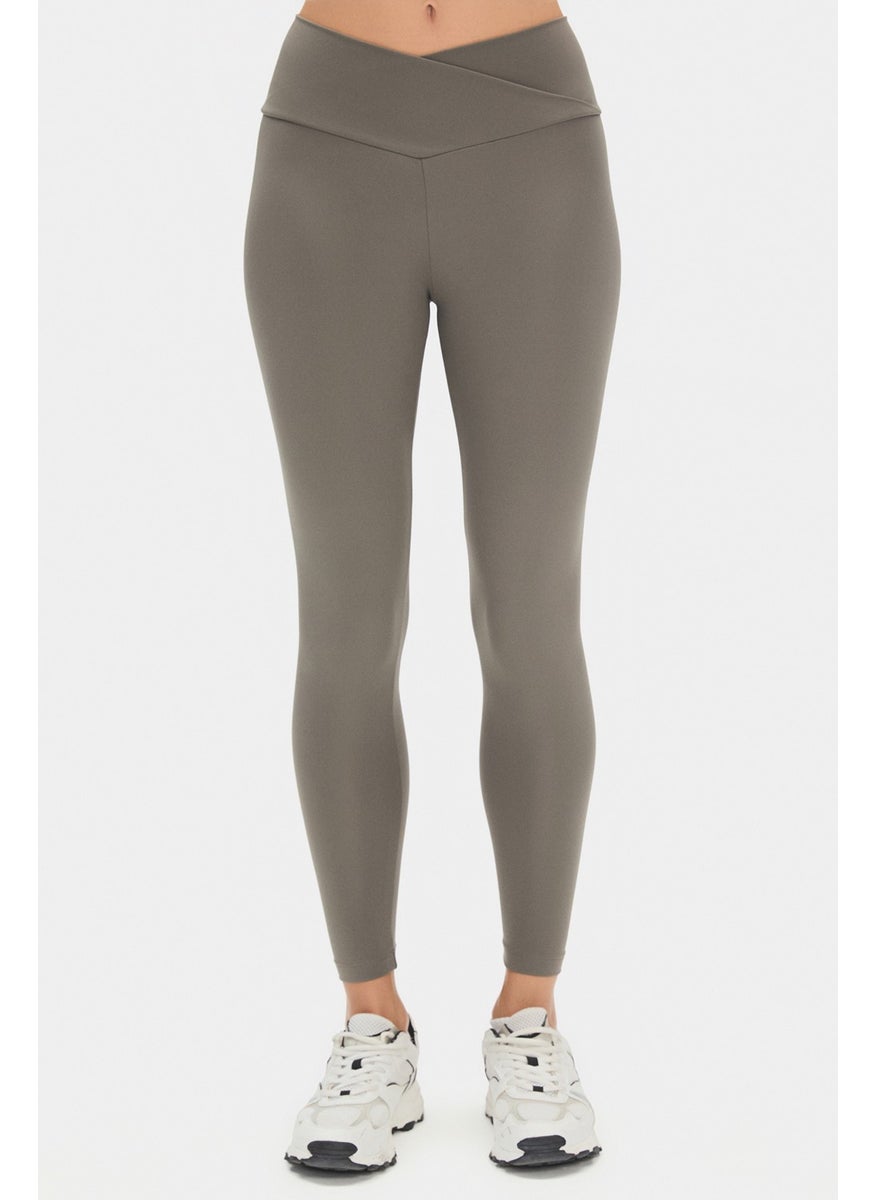JOYSTAR - Women's Cross Waist Detailed Slimming Sports Leggings - Image 1