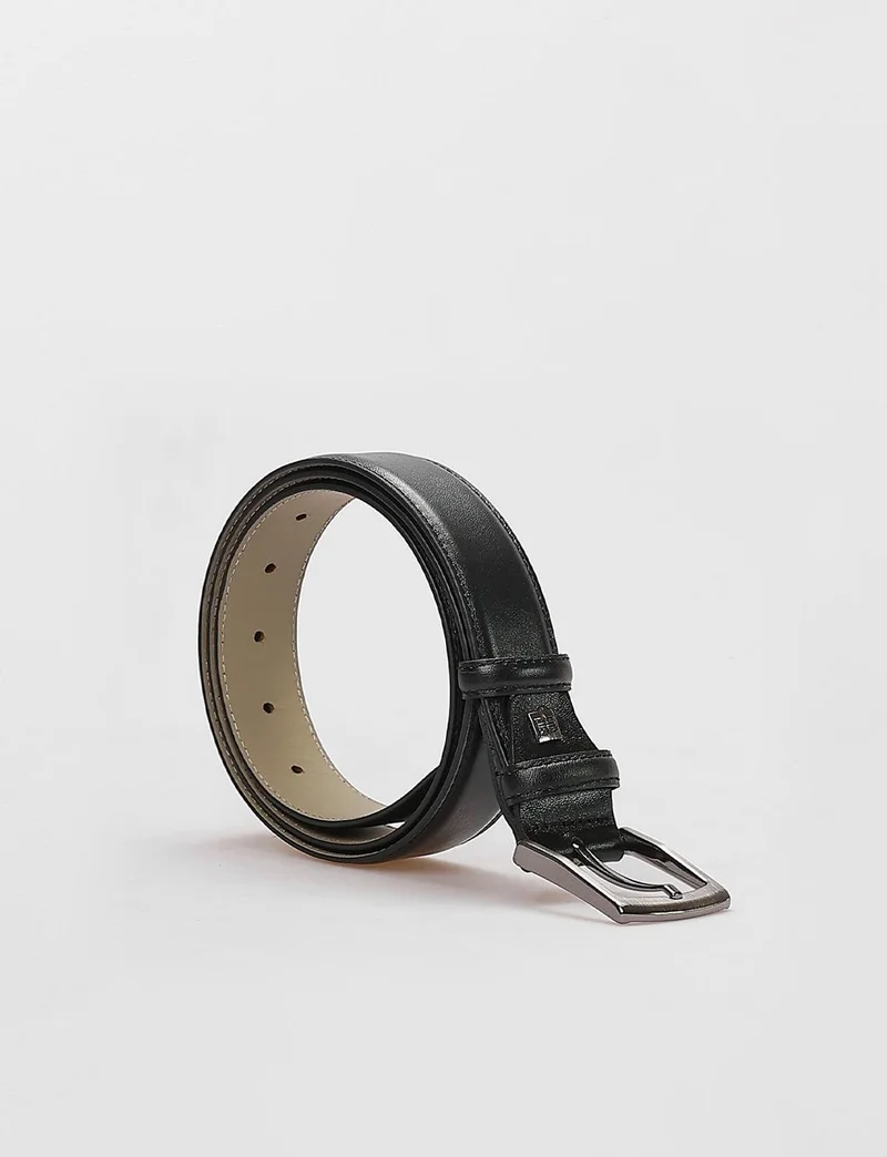 كاباني Genuine Leather Black Men's Classic Belt