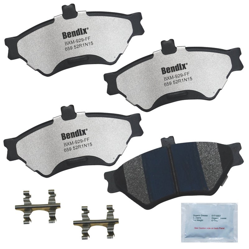 Bendix Fleet Metlok MKD659FM Semi-Metallic Front Brake Pads for Ford Crown Victoria 1997-1995, Grand Marquis 1997-1995, Lincoln Town Car 1997-1995, Mercury Grand Marquis 1997-1995 - Image 3