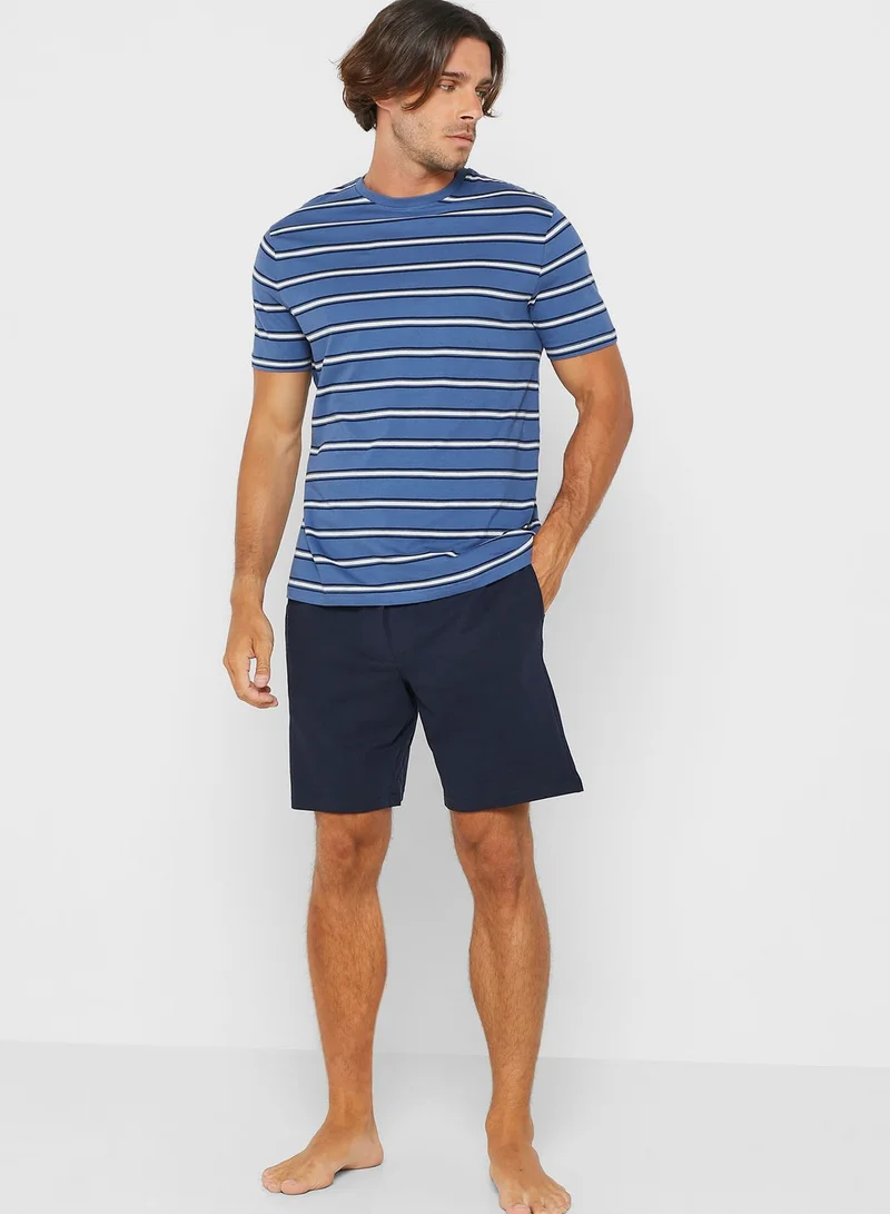 Marks & Spencer Striped Pyjama Set