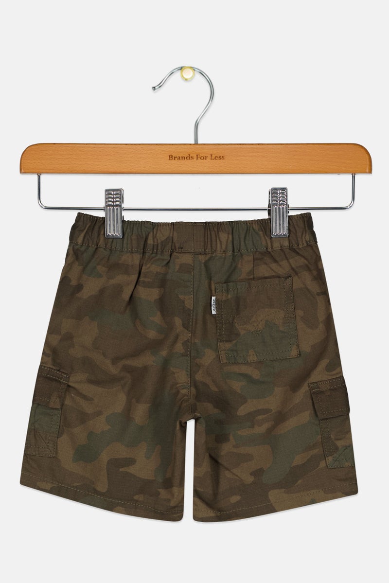 Levi's Toddlers Boy Camouflage Cargo Shorts, Multicolor - Image 2