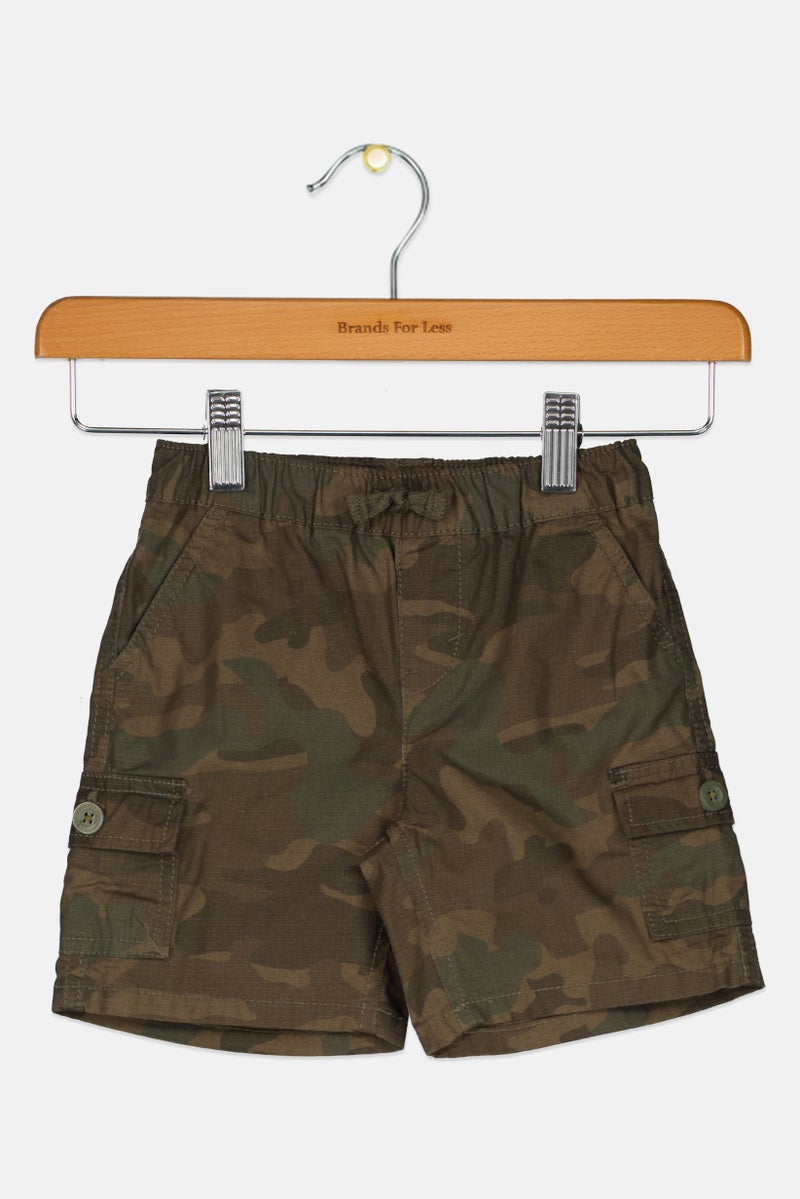 Levi's Toddlers Boy Camouflage Cargo Shorts, Multicolor - Image 1