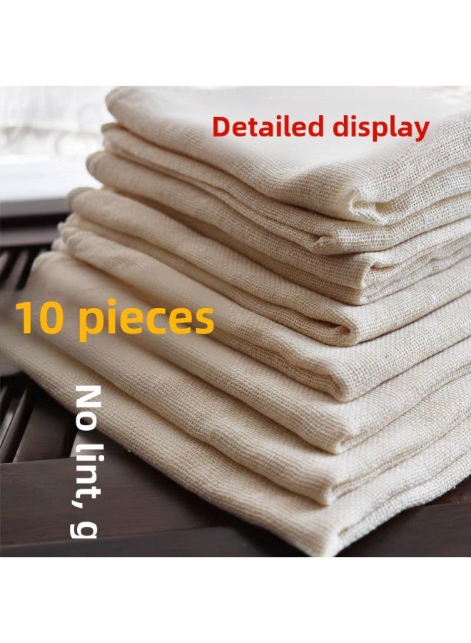 Pure Cotton Steamed Cage Cloth Steamed Rice Gauze Steamed Drawer Cloth Non-stick Gauze Wine Filter Cloth Tofu Cloth Food Grade-Size:【 40cm 】10 Pieces - Image 4