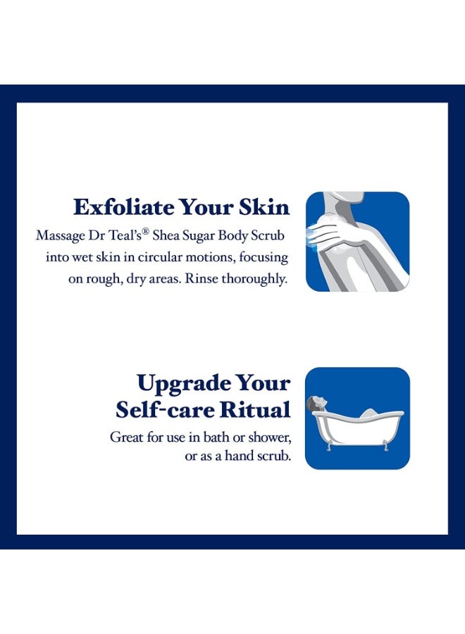دكتور تيل مقشر الجسم بزبدة الشيا والسكر من دكتور تيلز، برائحة الحمضيات مع الزيوت العطرية وفيتامين سي، 538 غرام - Image 2