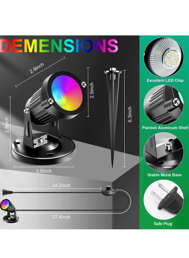 AROAQ LED Spot Light, Portable Lighting Up Indoor Spotlight Lamp, Strong And Durable Energy Efficient Floor Uplight, Easy To Install Dimmable Decoration Lights, (1pc, MultiColour Light)  - Image 3