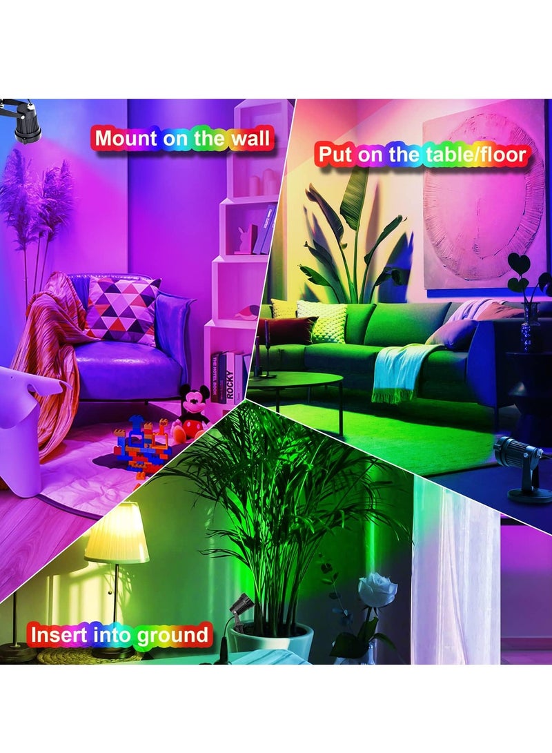 AROAQ LED Spot Light, Portable Lighting Up Indoor Spotlight Lamp, Strong And Durable Energy Efficient Floor Uplight, Easy To Install Dimmable Decoration Lights, (1pc, MultiColour Light)  - Image 4
