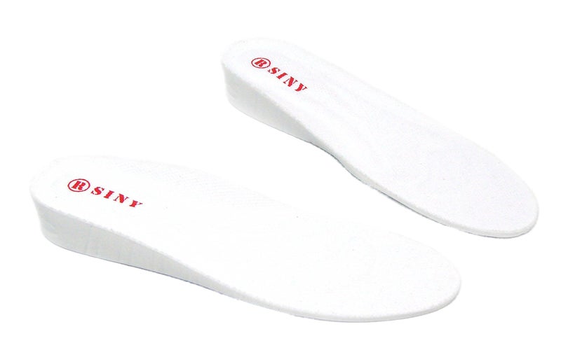 SINY Full Length Shoe Insoles Height Increase Cushion for Men Foot Care White Lift Kit 2cm 08