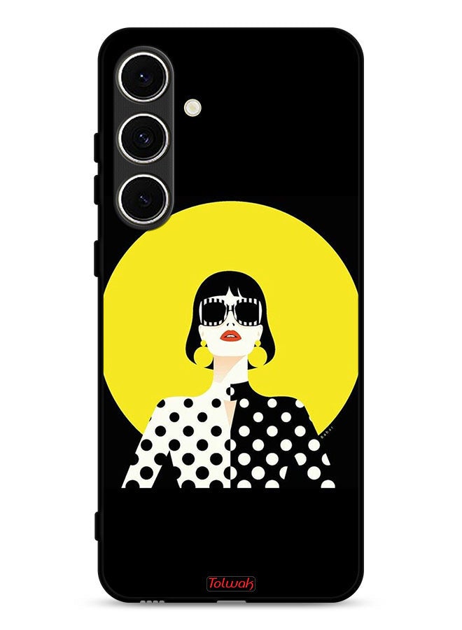 Tolwak Samsung Galaxy S24 FE 5G Protective Case Cover Stylish Girl Art - Image 1