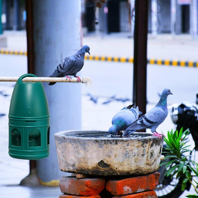 Automatic Pigeons Waterer Tool Water Drinker for Home and Garden Farm Use Large Capacity Easy to Hanging and 3L/5L Doves Water Drinker - Image 2