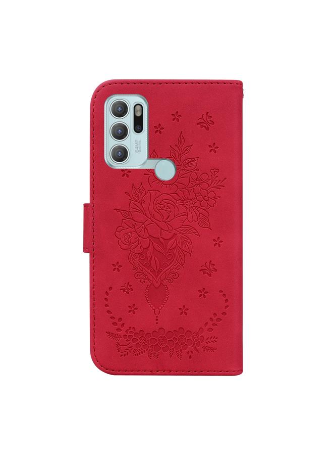 اس-توب جراب لهاتف موتورولا موتو جي 60 إس، جراب جلدي منقوش بنقشة فراشة وردية - Image 3