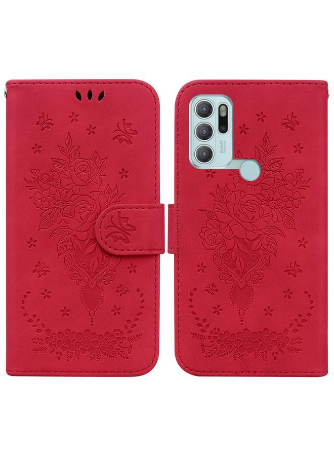 اس-توب جراب لهاتف موتورولا موتو جي 60 إس، جراب جلدي منقوش بنقشة فراشة وردية - Image 1