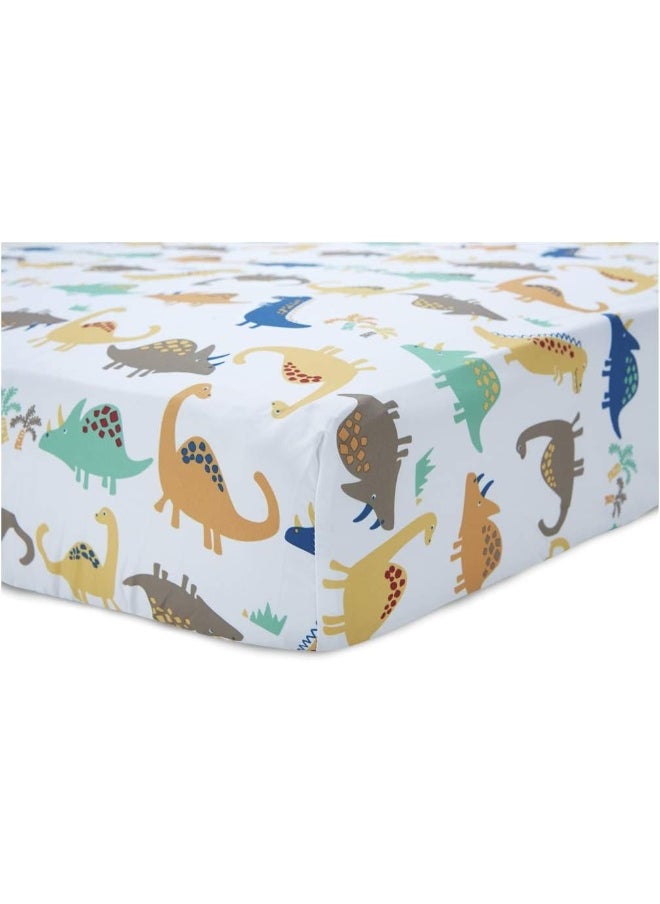Baby Boom - Baby Boom Funhouse Dinosaur Roarsome 4 Piece Toddler Bedding Set - Image 1