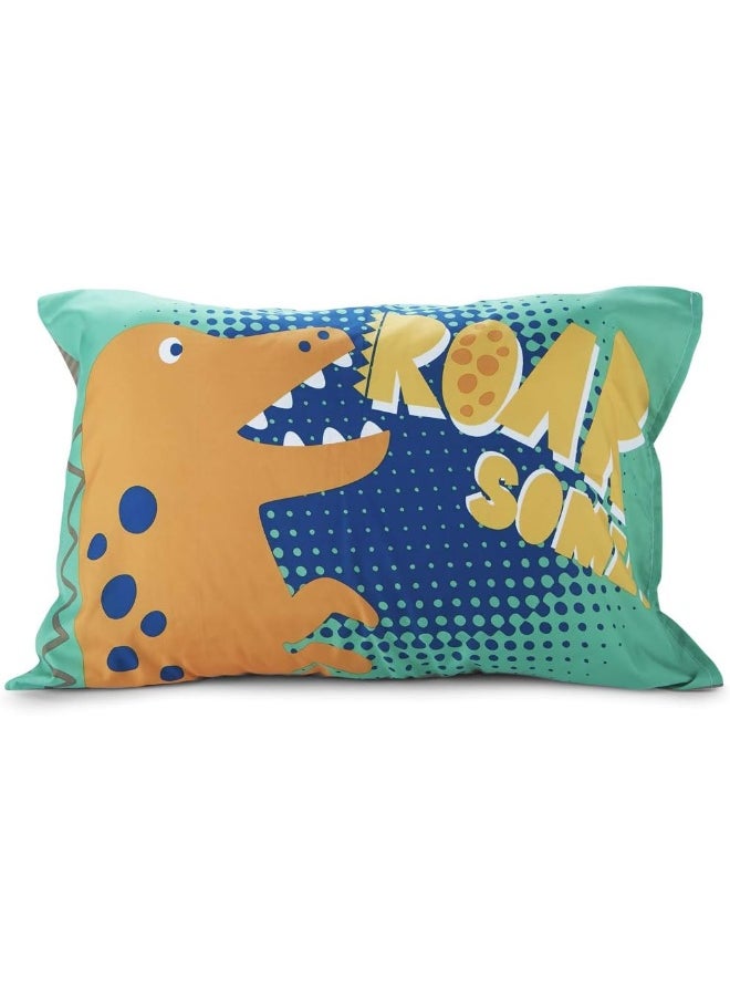 Baby Boom - Baby Boom Funhouse Dinosaur Roarsome 4 Piece Toddler Bedding Set - Image 1