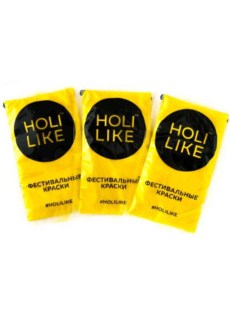 Holi Like Yellow Powder – 100% Natural, Hypoallergenic, Safe for Kids (4+), Non-Staining, Pet-Friendly, Premium Quality Holi Color  - Image 1