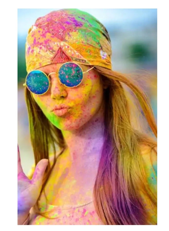Holi Like Yellow Powder – 100% Natural, Hypoallergenic, Safe for Kids (4+), Non-Staining, Pet-Friendly, Premium Quality Holi Color  - Image 4