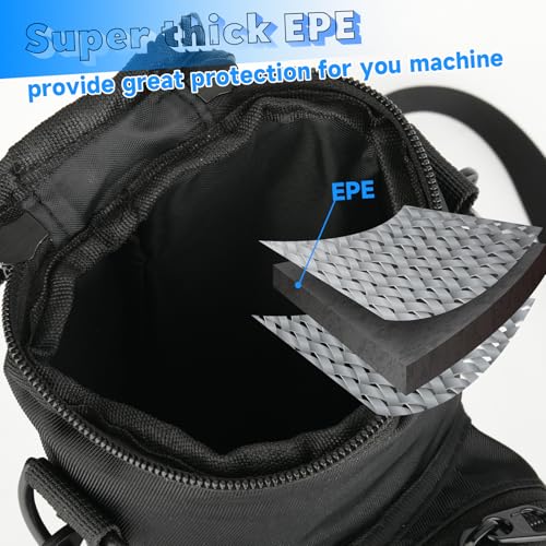 Homakover Portable Espresso Maker Carry Bag, Storage Case for Coffee Maker Mini Espresso Machine, Travel Coffee Maker Organizer Pouch with Capsule Storage Bag for RV Camping Car /Adjustable shoulder Strap - Image 3