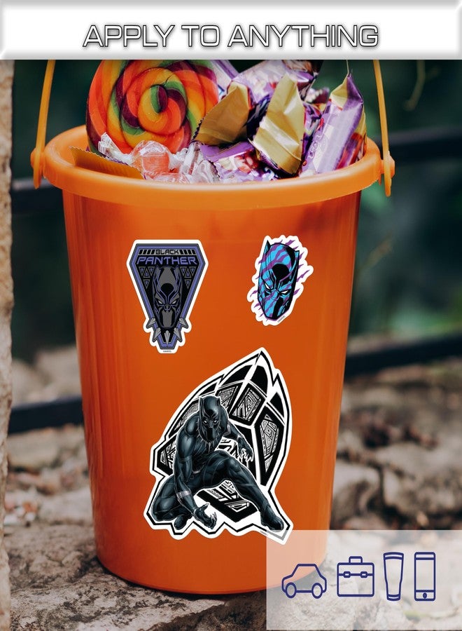 WALL PALZ Marvel Black Panther Decals - Set of 3 Vinyl Stickers for Bike Helmet Water Bottle Laptop Skateboard Car - Marvel Stickers for Kids and Adults - Image 5