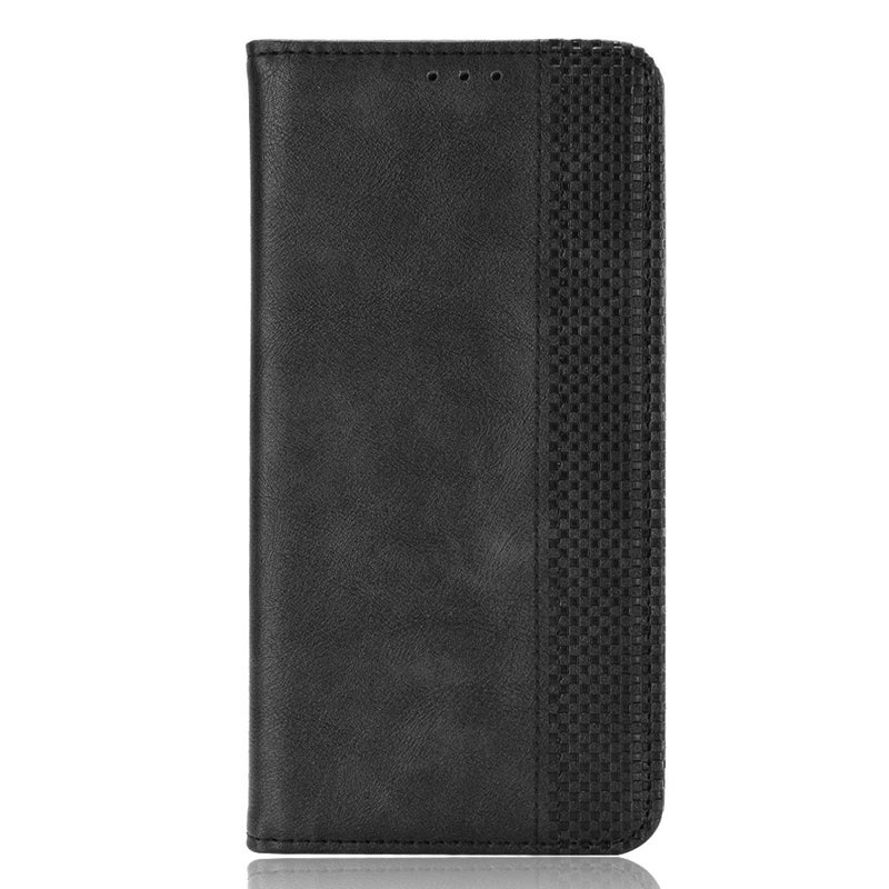HuHa Case Cover For Xiaomi Redmi 13C 5G / 13R 5G Magnetic Buckle Retro Texture Leather Phone Case(Black) - Image 2