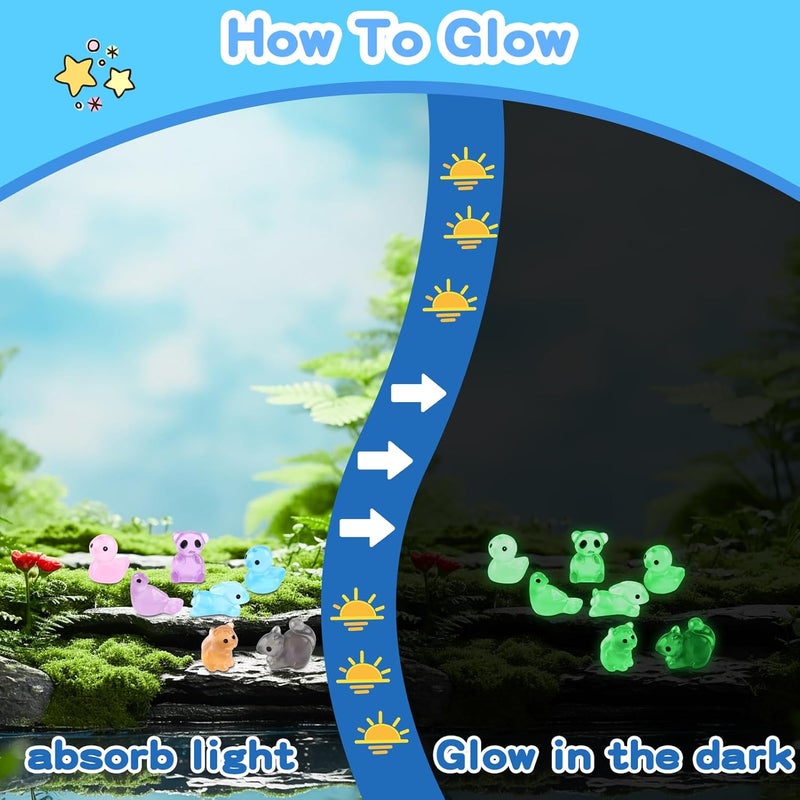 Tmtains Slime Charms Kawaii Resin Charms 3D Cute Nail Charm Mini Flatback Luminous Animal Charm Bulk Resin Jewelry Making Turtle Embellishments Supplies for Cell Phone Scrapbooking DIY Crafts - Image 3