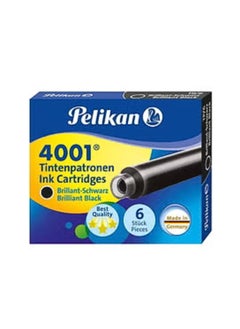 Pelikan Pack Of 6 Tintenpatronen Ink Cartridges Brilliant Black  - Image 1