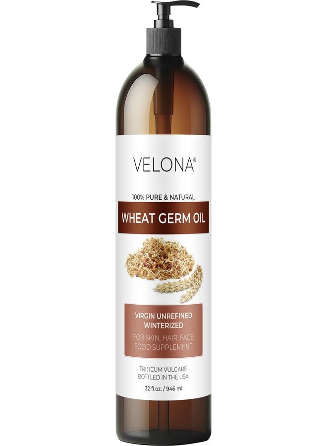 velona Wheat Germ Oil USP Grade by Velona - 32 fl oz | 100% Pure and Natural Carrier Oil | Unrefined, Winterized | Cooking, Face, Hair, Body & Skin Care | Use Today - Enjoy Result - Image 1