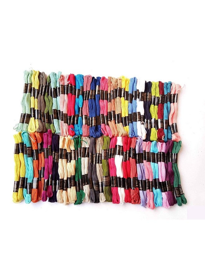 RSP Quality bit Hand Embroidered Cotton Thread Skeins Set For Craft & Projects (Multicolor, Pack Of 25), 100 Gram - Image 1