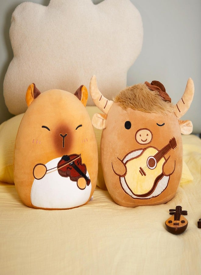 Glow Guards 12'' Brown Capybara Plush Pillow,Soft Capybara Plush Toy Holding Violin,Cute Stuffed Animal Gifts for Boys Girls Kids for Music Lovers - Image 5