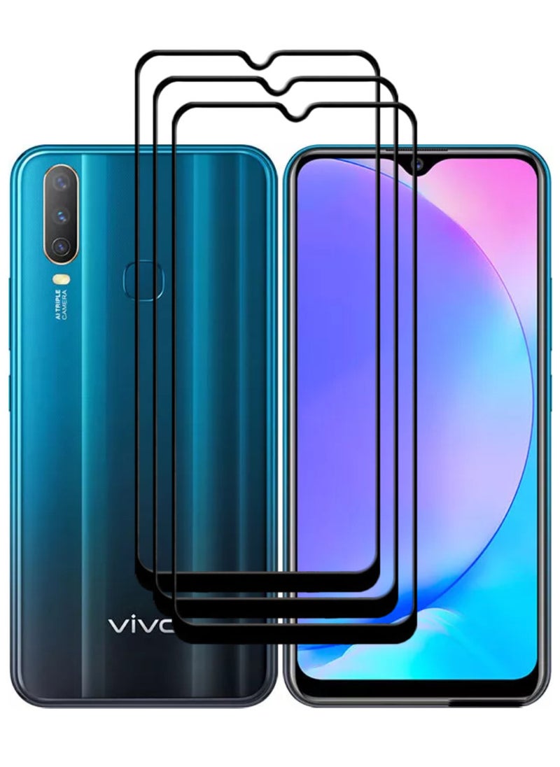 ACLIX 3 Pieces Antistatic ESD Dustproof Premium Quality High Definition Tempered Glass Screen Protector Designed For vivo Y17 - Image 1