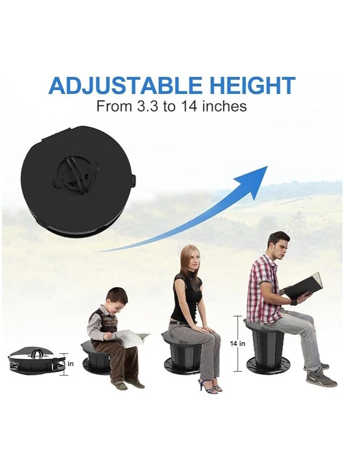 General Portable Folding Toilet, Portable Camping Toilet |Foldable Height Adjustable Camping Car Toilet - Trash can with lid and paper holder, multifunctional potty for camping, car  - Image 5