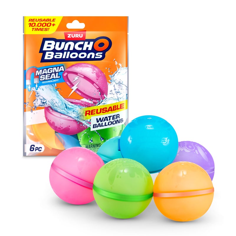 Bunch O Balloons Reusable Water Balloons 6 Pack by ZURU - Image 1