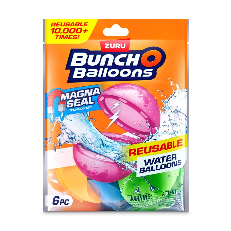 Bunch O Balloons Reusable Water Balloons 6 Pack by ZURU - Image 2