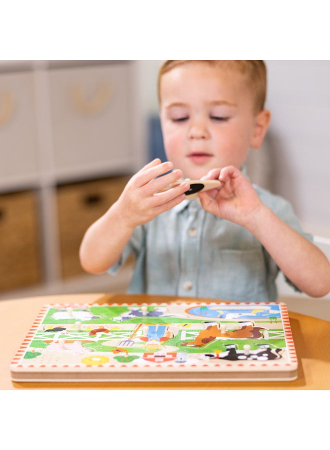 Melissa & Doug Old MacDonald's Farm Sound Puzzle - Image 2