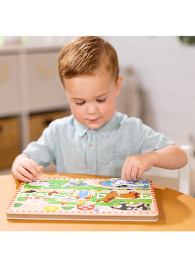 Melissa & Doug Old MacDonald's Farm Sound Puzzle - Image 3