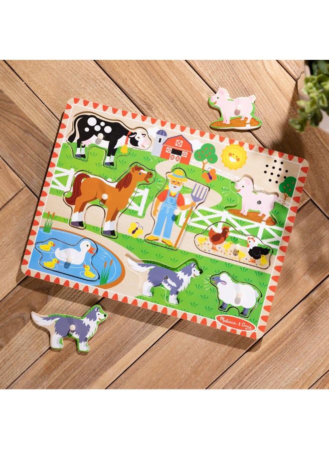 Melissa & Doug Old MacDonald's Farm Sound Puzzle - Image 1