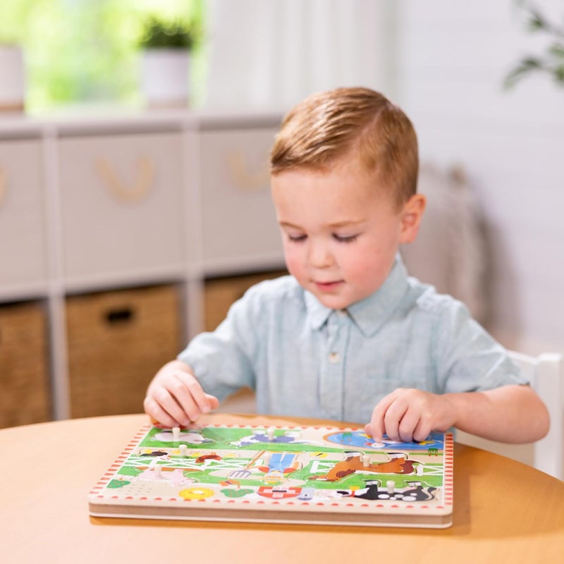 Melissa & Doug لعبة الألغاز الصوتية لمزرعة ماكدونالد القديمة - Image 2
