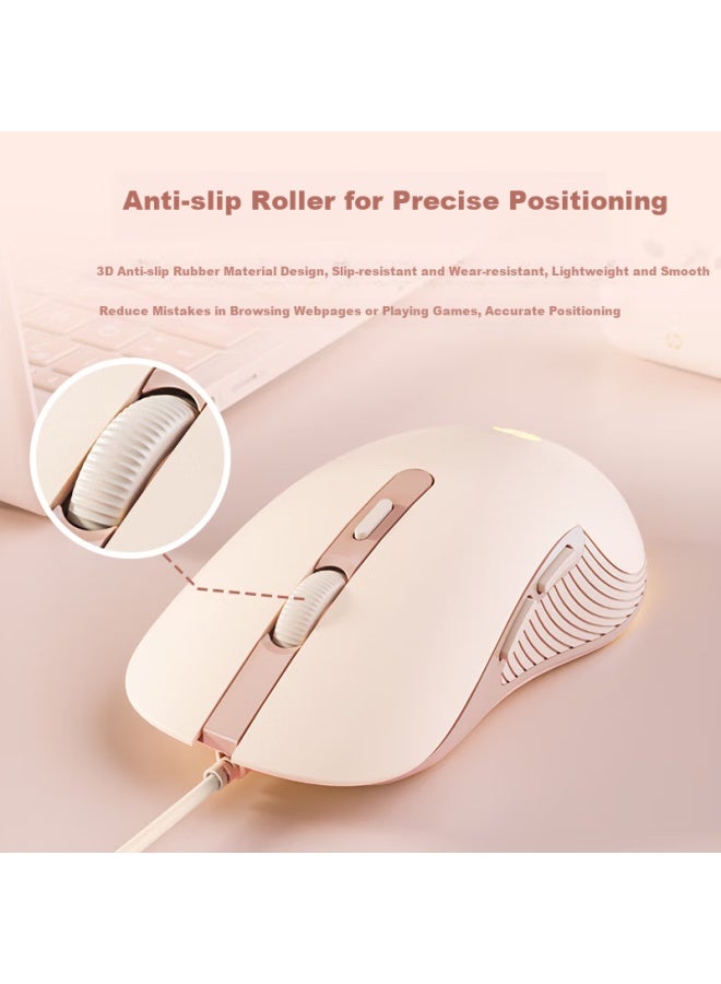 HP ماوس سلكي M280 صامت للمكتب المنزلي ولابتوب وللألعاب النسائية بلون شاي الحليب - Image 5