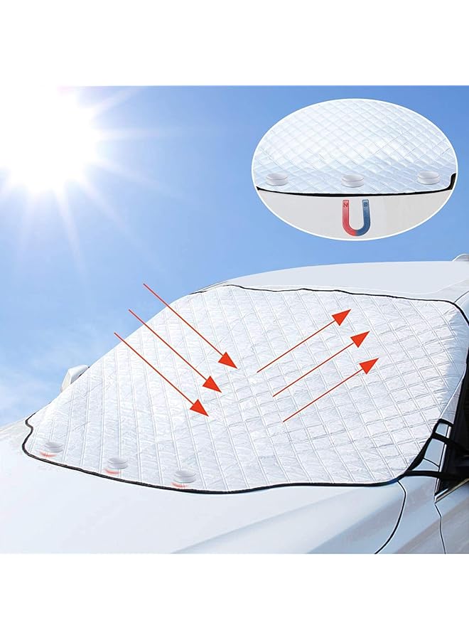 Bingcute Car Windscreen Sun Shade Uv Front Screen Sunshade Cover Protector Keep Car Cool Windshield Dust Cover Frost Snow Ice Cover In All Weather Large Front Windscreen Sun Visor - Image 1