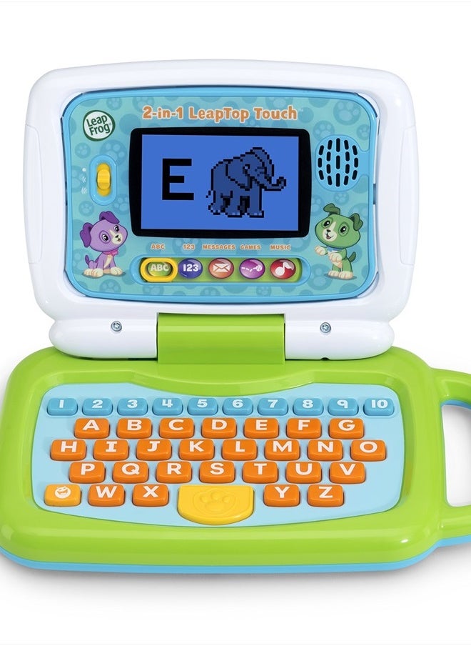 LeapFrog 2-in-1 LeapTop Touch, Green  - Image 1