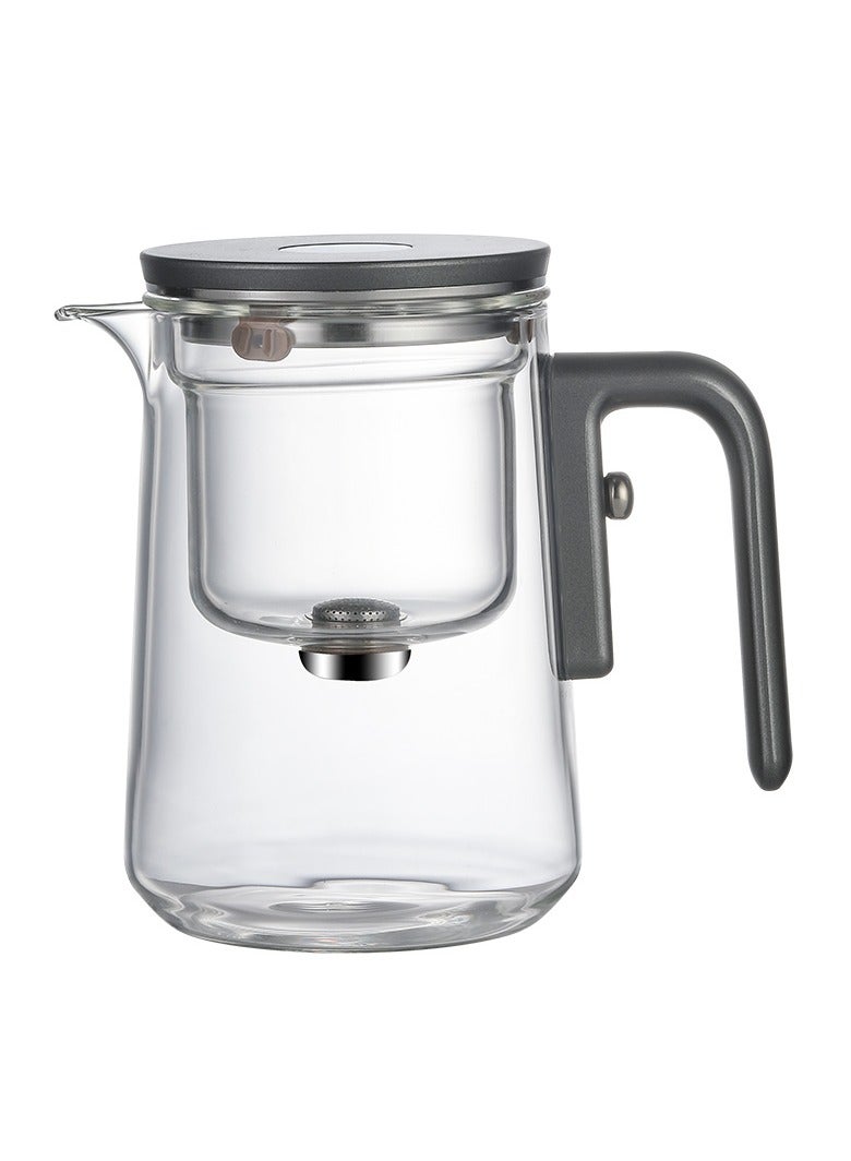 600ML Large Capacity Glass Teapot, Tea Cup with Filter Screen, Magnetic Filter, Tea Separation Cup, Capable of Separating Tea and Water, Suitable for Drinking Tea in Home and Office Settings - Image 1