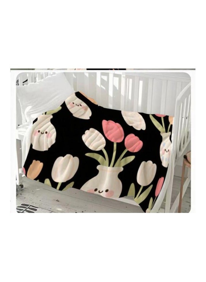 general Children's or student cartoon flannel thin blanket (warm and comfortable, suitable for sleep, games) 100cm*150cm - 710 - Image 3