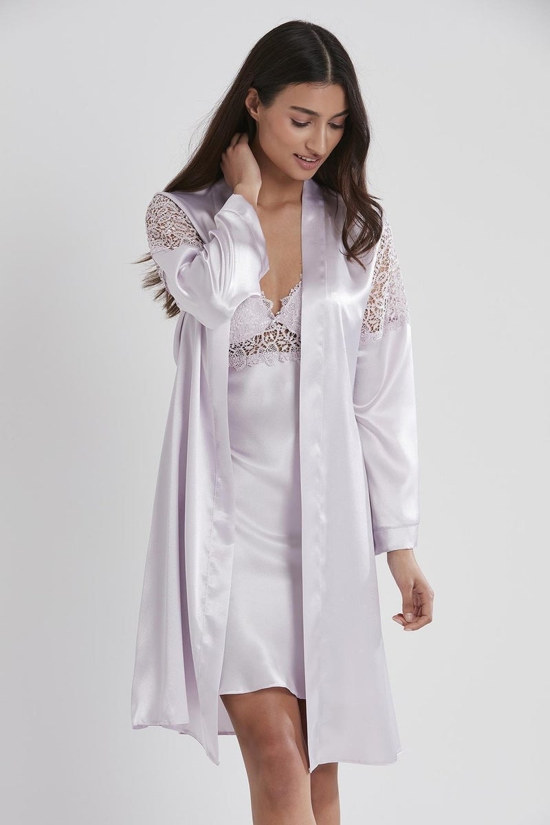 pierre cardin 6955 Women's Satin Six Dowry Set - Viola  - Image 1