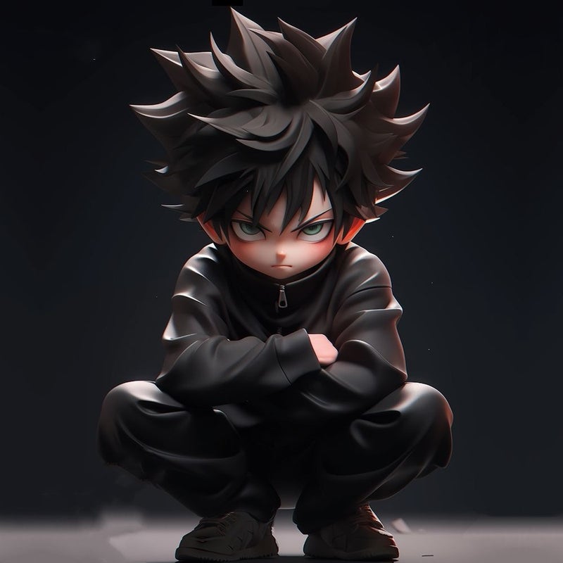 Jujutsu Kaisen Crouching Fushiguro Figure PVC Statue Anime Model Desktop Decoration Birthday Gift - Image 1